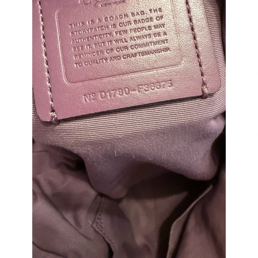 COACH Kelsey Purple  Crossbody Satchel Luxury‎ Designer Pebbled Leather 38675